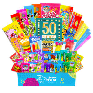50th Birthday Kaleidoscope Lolly Box Gift Hamper – Fun Size