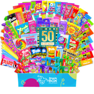 50th Birthday Kaleidoscope Lolly Box Gift Hamper – Large