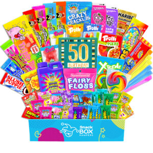 50th Birthday Kaleidoscope Lolly Box Gift Hamper – Medium