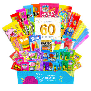 60th Birthday Kaleidoscope Lolly Box Gift Hamper – Fun Size