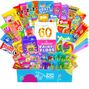 60th Birthday Kaleidoscope Lolly Box Gift Hamper – Medium