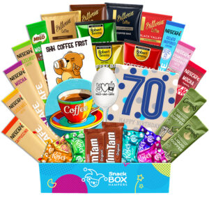 70th Birthday Birthday Coffee Warm Wishes Gift Box Hamper