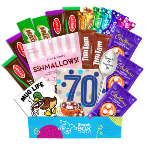 70th Birthday Hot Chocolate Warm Wishes Gift Box Hamper