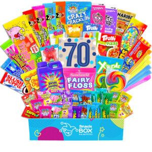 70th Birthday Kaleidoscope Lolly Box Gift Hamper – Medium