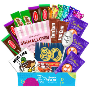 80th Birthday Hot Chocolate Warm Wishes Gift Box Hamper