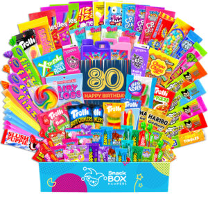 80th Birthday Kaleidoscope Lolly Box Gift Hamper – Large