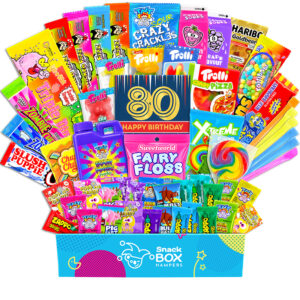 80th Birthday Kaleidoscope Lolly Box Gift Hamper – Medium