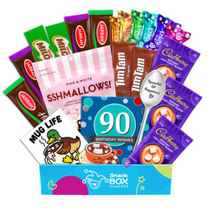 90th Birthday Hot Chocolate Warm Wishes Gift Box Hamper