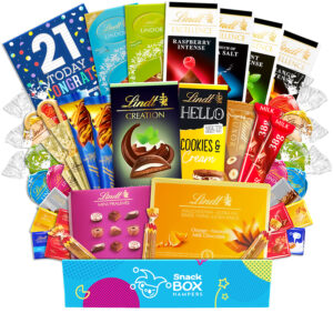 21st Birthday Lindt Premium Chocolate Gift Box Hamper - Large