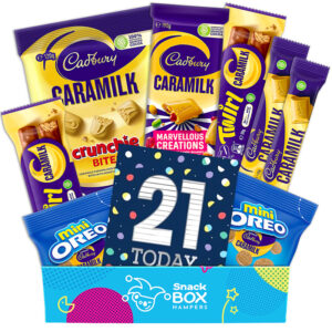 21st birthday caramilk gift box hamper