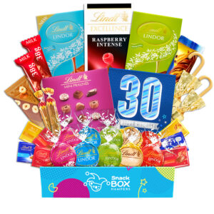 30th Birthday Lindt Premium Chocolate Gift Box Hamper – Medium