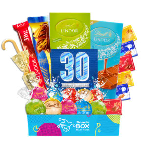 30th Birthday Lindt Premium Chocolate Gift Box Hamper - Small