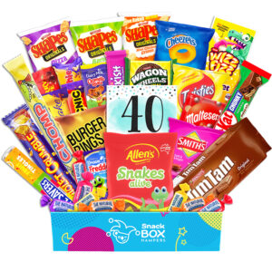 40th Birthday Thrill Mix Snack Box Gift Hamper – Medium