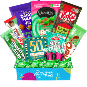 50th Birthday Mint Chocolate Gift Box Hamper