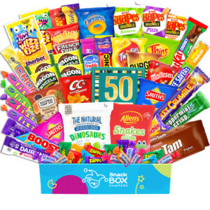 50th Birthday Thrill Mix Snack Box Gift Hamper – Large
