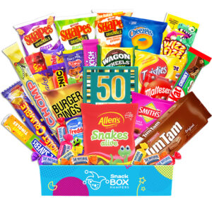 50th Birthday Snack Box Gift Hamper – Medium