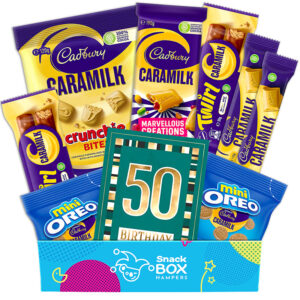 50th birthday caramilk gift box hamper