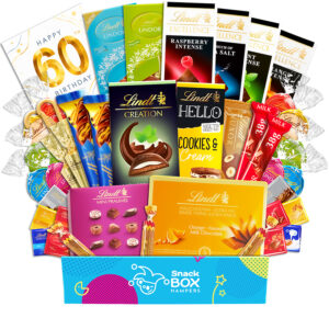 60th Birthday Lindt Premium Chocolate Gift Box Hamper – Large