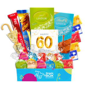 60th Birthday Lindt Premium Chocolate Gift Box Hamper - Small