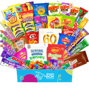 60th Birthday Thrill Mix Snack Box Gift Hamper – Large