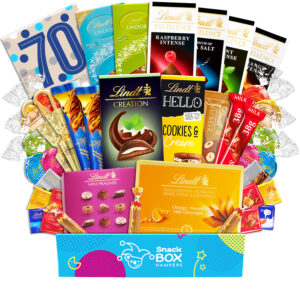 70th Birthday Lindt Premium Chocolate Gift Box Hamper – Large