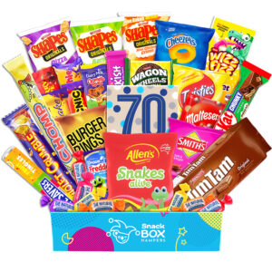 70th Birthday Thrill Mix Snack Box Gift Hamper – Medium