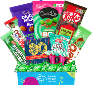 80th Birthday Mint Chocolate Gift Box Hamper