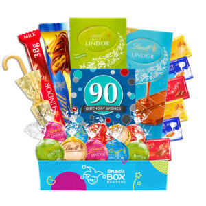 90th Birthday Lindt Premium Chocolate Gift Box Hamper – Small