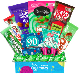 90th Birthday Mint Chocolate Gift Box Hamper