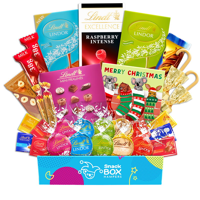 Christmas Lindt Premium Chocolate Gift Hamper - Medium - Snack Box Hampers
