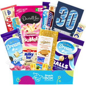 30th birthday white chocolate gift box hamper
