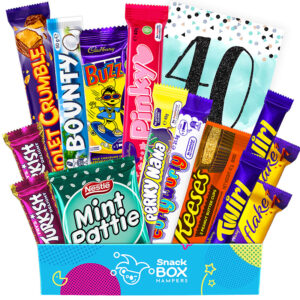 40th birthday gluten free chocolate gift box hamper small