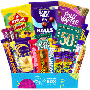 50th birthday gluten free chocolate gift box hamper large