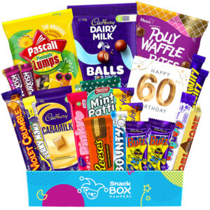 60th birthday gluten free chocolate gift box hamper large