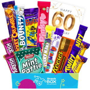 60th birthday gluten free chocolate gift box hamper small