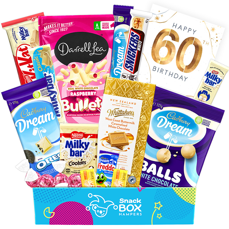 60th-birthday-white-chocolate-gift-box-hamper 60th birthday white chocolate gift box hamper
