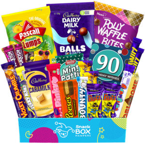 90th birthday gluten free chocolate gift box hamper large