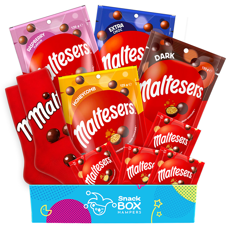 maltesers chocolate gift box hampers filled with a variety of maltesers chocolate flavours