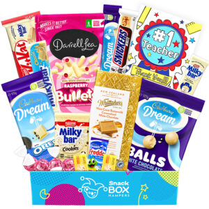 teacher white chocolate gift box hamper