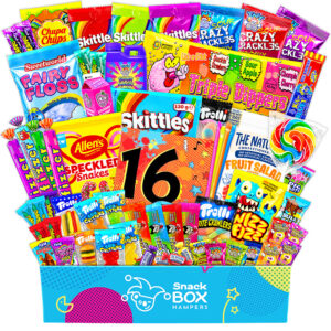 16th birthday gluten free lolly gift box hamper large