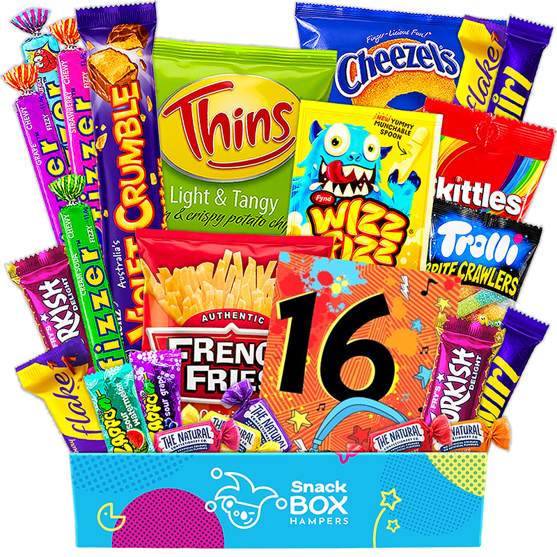 16th-birthday-gluten-free-snack-gift-box-hamper-small 16th birthday gluten free snack gift box hamper small