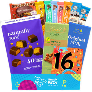 16th birthday vegan chocolate gift box hamper