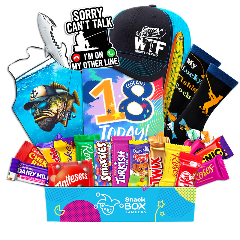 18th Birthday Fishing Lovers Chocolate Box Gift