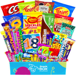 18th birthday gluten free snack gift box hamper large