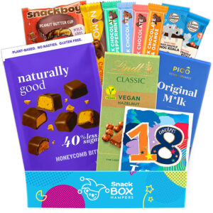 18th birthday vegan chocolate gift box hamper