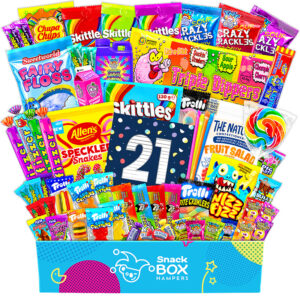 21st birthday gluten free lolly gift box hamper large