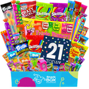 21st birthday gluten free lolly gift box hamper small