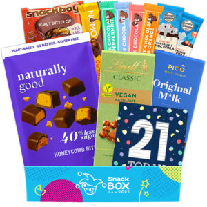 21st birthday vegan chocolate gift box hamper