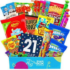 21st birthday vegan snack gift box hamper