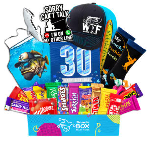 30th Birthday Fishing Lovers Chocolate Box Gift Basket
